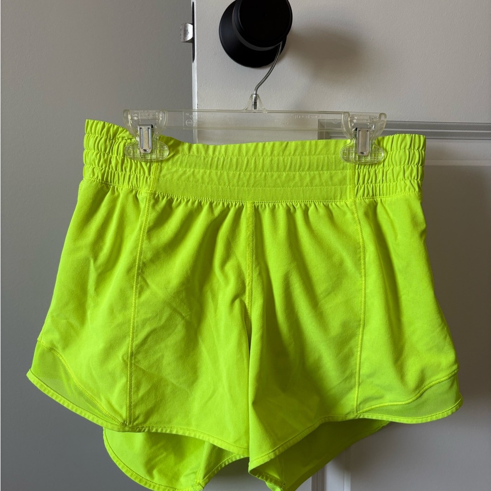 Lululemon Athletica Green Athletic Shorts with Elastic Waistband